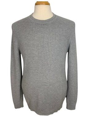 Ted Baker Toxic Allover Stitch Crewneck Sweater Ted 4 US L Gray